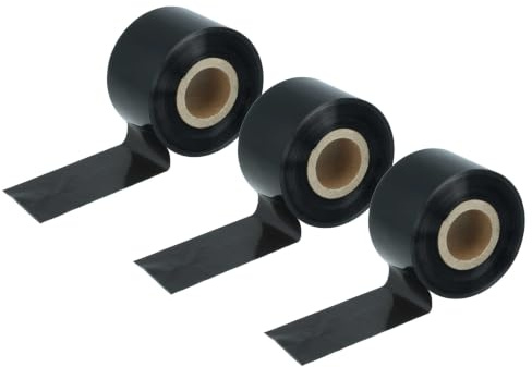 vhbw 3x Thermotransfer-Band kompatibel mit Godex EZ-6200 Plus | EZ-2350i Drucker Etikettendrucker, Wischfest, 40 mm x 300 m, Wachs-Plus Schwarz