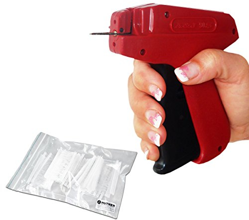 HUTNER Etikettierpistole Set: Heftpistole A&J 90 S + 1.000 Heftfäden 15 mm Standard | Etiketten Pistole
