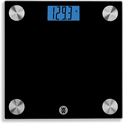 Weight Watchers Scales by Conair Scale for Body Weight, Digital Bathroom Scale in Black