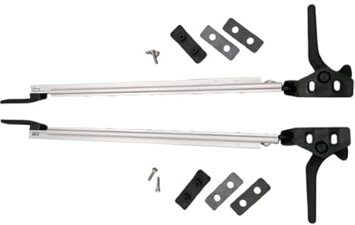 CR-MOESANCO® Kompass-Set rechts + Links für Wohnwagen 27,6 cm, Fensterarm-Haltestütze für Wohnmobile 276 mm Hebestütze