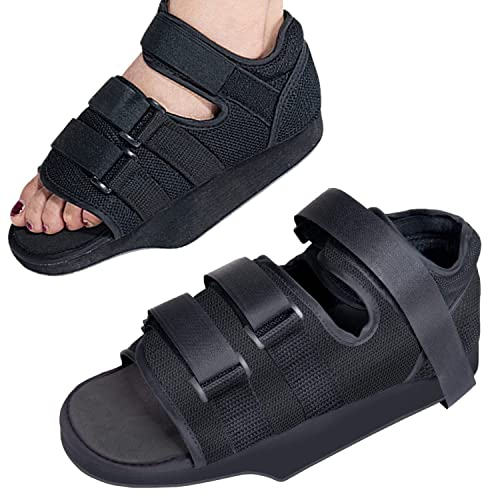 OrtoPrime Postoperationssko i justerbar talo - postkirurgisk sko - fotoperationsskor - postkirurgisk ortopedisk sko - BILATERAL POSTOPERATORISK SKOR (Storlek M (39–41)