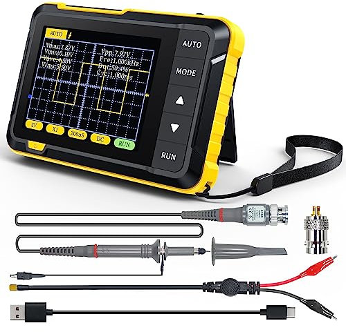 FNIRSI DSO152 Oscilloscope - 2.8 TFT Handheld Digital Oscilloscope Kit Portable Automotive Oscilloscope, 2.5MS/s High Sampling Rate, 200KHz Bandwidth, Trigger Function Auto/Nomal/Single