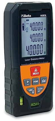 BETA 1693L 40 - misuratore di distanza laser, multifunzione 40 metri con livelle di posizionamento