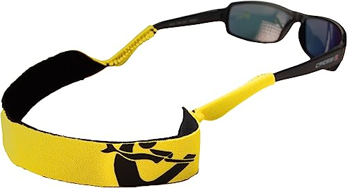 Cressi Glasögon Neo Hållare - Flytande Neopren rem för glasögon, gul/svart, en storlek, unisex vuxen