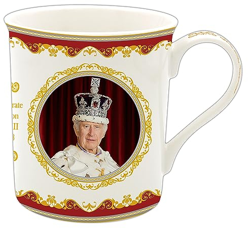 Lesser & Pavey Charles III Coronation Mug | His Majesty King Commemorative Mug Gift | British Designed Coffee Mug | Limited Edition Royal Mug for Tea & Coffee - Royal Heritage