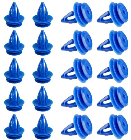 Rumyve 20 clip per passaruota, clip rivettate per pannello di rivestimento della portiera dell'auto, elementi di fissaggio in plastica per passaruota anteriore e posteriore