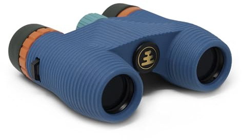 Nocs Provisions Standard Issue 8x25 Waterproof Binoculars, 8X Magnification, Bak4 Prism, Wide View Multi-Coated Lenses for Bird Watching, Hiking & Backpacking - Cobalt Blue II