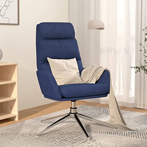 CKioict Fernsehsessel Polstersessel Wohnzimmer Stuhl esszimmer Relaxsessel Blau StoffGeeignet für Wohnzimmer, Hotel, Gästezimmer