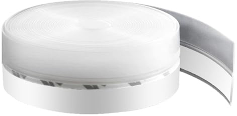 SSKHE Bande d'étanchéité de Fenêtre Autocollante de 5 m à Haute Transparence, Coupe-Brise, Coupe-Air, Insonorisant, Bande d'étanchéité pour portes Coulissantes, Interstices de Maison, Fenêtres