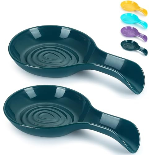 Kyraton Plastica Porta Mestoli Da Cucina 2 Set, Plastica Poggia Mestolo Cucina, Poggiamestolo, Per Cucchiai, Pinze, Spatole, Ecc. Lavabile In Lavastoviglie