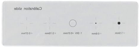 0,01 Mm – 1,5 Mm Mikroskop-Retikel-Kalibrierungskamera-Schiebelineal, Kreuztisch-Mikrometer, Multifunktionales Mikroskop-Kalibrierungslineal, SiO2-genaue Mikro