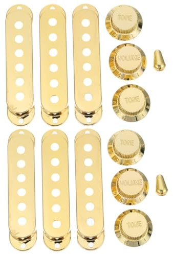 Toyvian 14stücke Teiliges Humbucker Pickup Cover Gitarre Robuste Goldene Abdeckungen Für Tonabnehmer Schützt Und Verbessert Das Spielerlebnis
