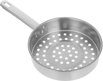 COLLBATH Mestolo Per Friggere in Acciaio Inossidabile Fori Cucchiaio Per Friggitrice Colino in Metallo A Maglia Fine Per Filtrare Olio E Cibo Da Liquidi Caldo