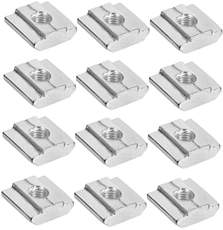 OKUMEYR 50 Stück M5 T-nutenstein Aus Kohlenstoffstahl Gleitmutter Für Aluminiumprofile Serie 30 Verzinkt