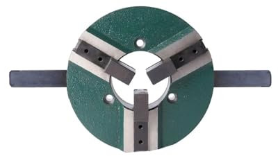 Drehfutter D200 200 mm selbstzentrierendes 3-Backen-Drehfutter for manuelles Drehen, Schweißpositionierer, Drehtischzubehör, Mittelloch 80 mm, Klemmbereich 20–210