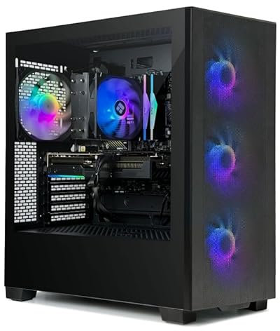 INFOMAX | PC Gamer, Ordinateur de Bureau, PC Gaming - PROCESSEUR AMD Ryzen 7 • NVIDIA RTX 5060 Ti 16 GO • RAM 32 GO RGB • SSD 1 to • WiFi • BOÎTIER ARGB • FREEOS