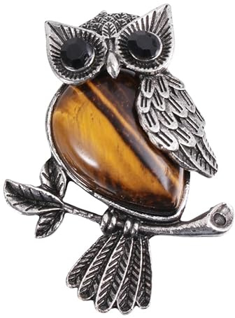 FRCOLOR Kristall nadeln Reiz Stolz-Pin Charme Strasssteine Fälschung Eule Broschen für Frauen modische Brosche Mantelbrosche Brosche aus Kristall Rosa