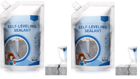 Malta di riparazione per calcestruzzo, asfalto fessurazione, malta per fughe interne, fessure per calcestruzzo, riparazione bitume, impermeabilità, antigelo per fughe in muratura (nero*2)