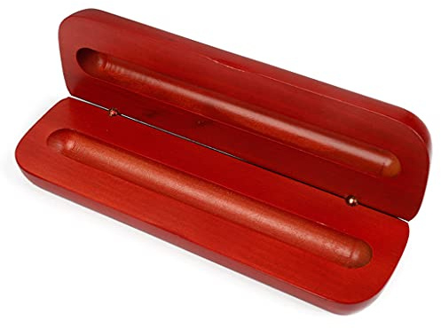 Kelisdi Stiftebox aus Holz, Geschenkverpackung, Business-Geschenk, Stift für Etui, Firma, Business, Bleistift, Einzelholz, rot