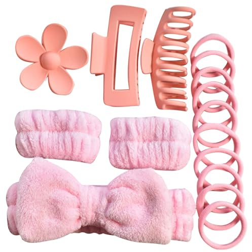 Geavonyg Accessori Per Capelli Tintura Eleganti Da Donna Tintura E Clip Da Polso Clip Bellezza Skincare Set Fascia Spava