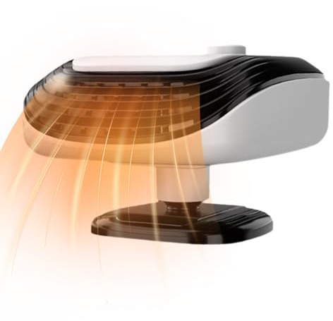 Ventilatore di riscaldamento per auto – Sbrinatore portatile da 12 V, Demister a riscaldamento rapido | Funzione di circolazione del calore veloce, prodotto plug-in compatto con design elettrico