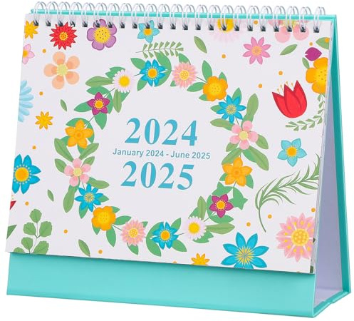UTHCLO Calendario de Sobremesa Creativo Meses Calendario de Escritorio con Páginas para Anotar Decoración Funcional para Oficina y Hogar