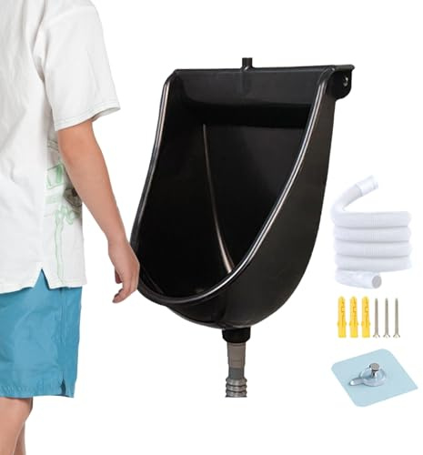 Protoence Toilettes Suspendues Murales | Séparateur d'Urine avec Fonction de Chasse d'Eau | Urinoirs Destinés aux Hommes - Pour Extérieur Maison Dortoir Camping Car Appartement Papa Petit Ami Grand