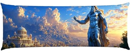 Cuscino Corpo Cuscino Gravidanza 120x50cm, Supporto Total Body Ergonomico, Copricuscini Allattamento e Maternità con Federa Velluto Lavabile, per Schiena, Pancia e Gamb, Regali Decorativi (Zeus) p-779