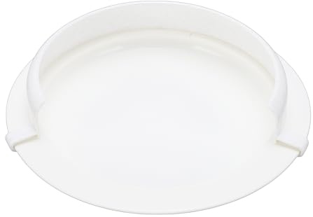 Plat à Cuillère Rond avec Mur, Assiette Anti-déversement à Réduction de Dégâts de Repas, Plat à Cuillère Rond Antidérapant pour Adultes et Enfants