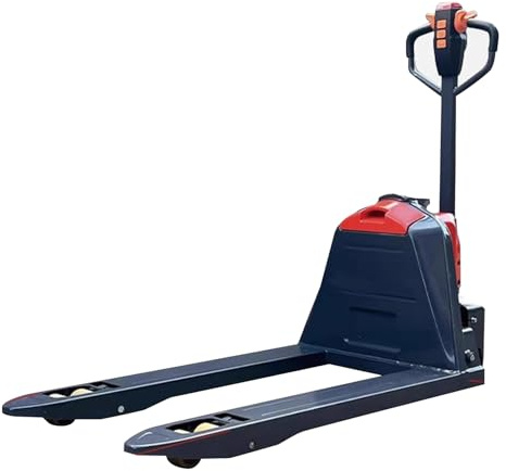 Transpaleta Eléctrica Capacidad 2000 Kg, Montacargas Eléctrico, Tope para Palets, Uso En Almacén y Garaje(26.9x61in/68.5x155cm)