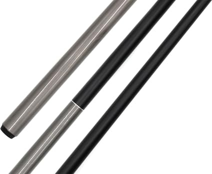 Billardqueue Silver Carbon Poolqueue, einteilig, 145cm, Silber-Schwarz