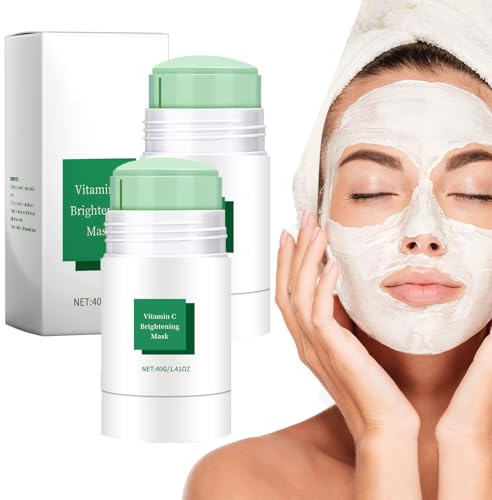 Green Stick Mask, puntos negros Mascarilla en Barra de Té Verde, Limpieza Profunda y Eliminación de Puntos Negros, Mascarilla Facial Purificante, Control de Grasa e Hidratación (2pcs)