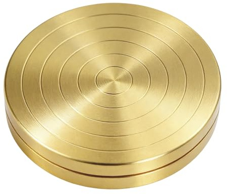 Ballett Drehscheibe aus Metall (8cm) - Pirouetten Board für Tanz, Turnen & Eiskunstlauf - Tragbares Turning Disc zur Verbesserung von Balance & Drehtechnik - Rutschfest für Kinder & Erwachsene