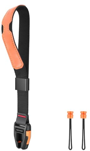 NEEWER Camera Wrist Strap, Anti Drop Quick Release Adjustable Bracelet Rope with Lanyard Compatible with Sony Nikon Canon DLSR Mirrorless Action Camera Photography Accessories, Max Load 44 lb, CS001