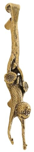 Beavorty Pomolo in Ottone a Forma di Scimmia per Maniglie Mobili Cucina e Bagno, Facile Installazione e Stile Classico per Armadi, Cassetti e Mobili Domestici