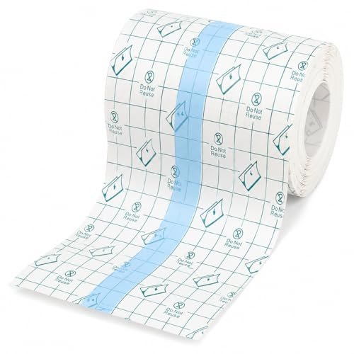 LeGeYo Duschpflaster Wasserfest 15cm x 3m Tattoo Folie PU Tape Wundverband Medizinisches Klebeband