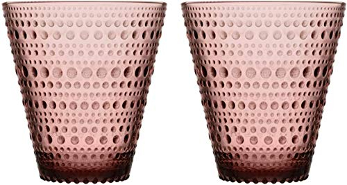 Iittala Kastehelmi 2er-Set Trinkglas 30 cl Violett Purpur Lila Pflaume
