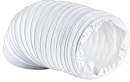 160mm / 3m Tuyau de Évacuation pour Climatisation, Sèche-linge, Hotte - Tuyau Flexible en PVC