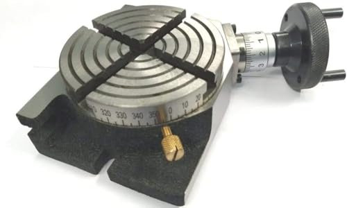 Rotary Table 4 Inches 100 mm T Nuts- Milling Indexing Machine Tools Black