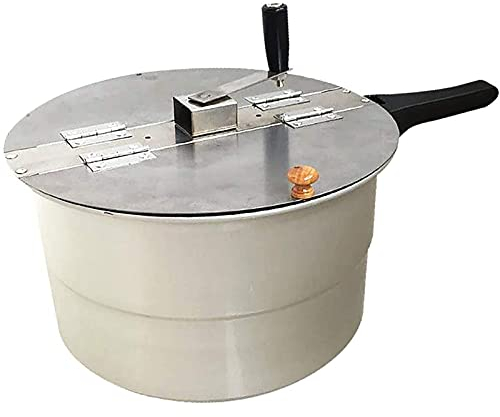 Kommerzieller Profi, Popcorn-Popper für den Herd, mit Kunststoffgriff, Handrührkurbel, spülmaschinenfest, Abnehmbarer Deckel, einfach klassisch oder aromatisiert