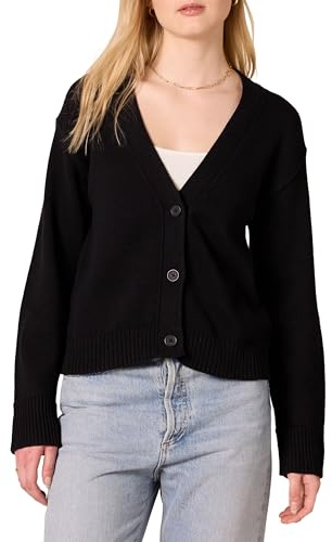 Amazon Essentials Jersey Tipo Cárdigan Holgado de Gramaje Medio Mujer
