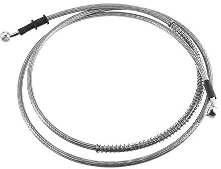 A ABSOPRO 200cm AN3 M10 Coche Hidráulico Freno Línea Aceite Tubería 28° 28° Plata Tono