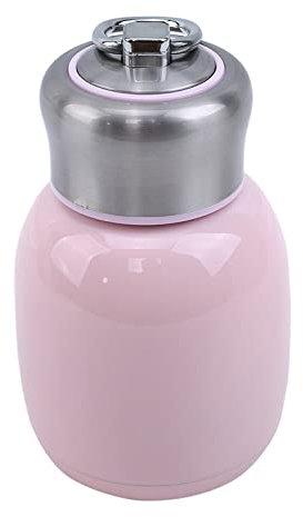 Kind tragbare Edelstahl-Isolierflasche Mini Travel Cup Kreative Big Belly Kaffeeflasche Isolierflasche,Pink