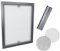 Time4Blinds Moustiquaire de Fenêtre Grise - Protection Contre Les Insectes - Maille Solide en Fibre de Verre - Cadre en Aluminium - Support à Ressort Universel - 90x150 - Cadre Anthracite