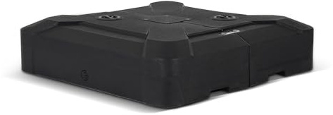 PURPLE LEAF Base para Sombrilla de Jardín, HDPE Pie Soporte Parasol, para Jardin Patio Terraza, 100 x 100 x 20 cm, Agua o Arena hasta o 150kg, Negro