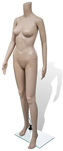 Homgoday Frauen Bekleidungspuppe Schaufenster Schaufensterpuppe 36-38 Beige - Umweltfreundlich & Stabil Model30024