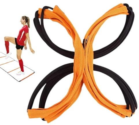 JINGAN Trainingsleiter – hochbelastbare Geschwindigkeitstrainingsleiter | Speed-Trainingsprodukte für Tennis, Volleyball, Fußball, Basketball, Badminton, Laufen