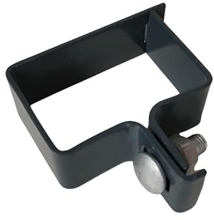 Endschelle 60x40mm Zaunschelle für Zaunpfosten Strebenschelle Befestigung für Gittermattenzaun (Anthrazit)