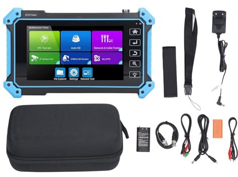SYH&AQYE Tester per Telecamere IP di Sicurezza, Strumento di Rete per Monitor Coassiale Ipc5100plus con Immagine in Tempo Reale, Efficiente Tester CCTV Automatico Ad Alta Definizione(Unione Europea)