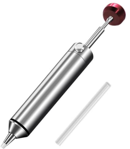 KOOLEVER Ventosa per saldatura, con 2 ugelli flessibili in silicone resistente alle alte temperature, pompa dissaldante con alloggiamento in alluminio di alta qualità, potenza di aspirazione più forte